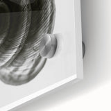 Minimalist Shell Close-Up – Black & White Fine Art Photography Print
