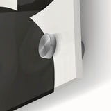 Geometric Minimalist Abstract Wall Art – Bold Black & White Print