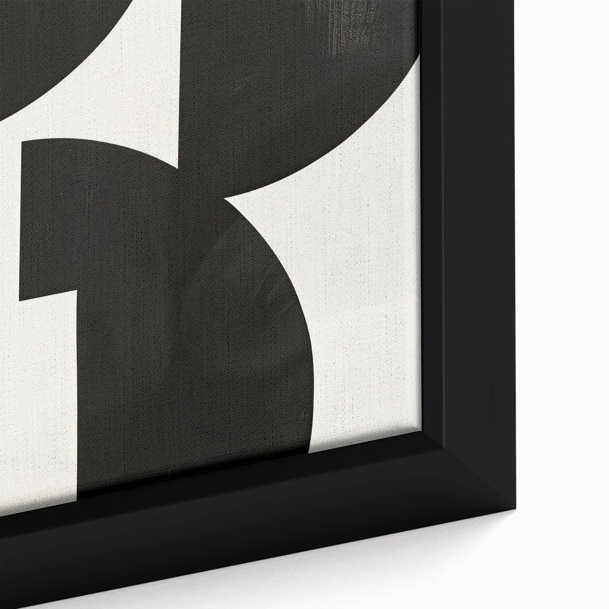 Geometric Minimalist Abstract Wall Art – Bold Black & White Print
