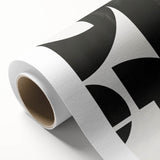 Geometric Minimalist Abstract Wall Art – Bold Black & White Print