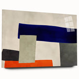 Moody Modern Wall Art – Abstract Geometric Canvas in Bold Colors