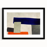 Moody Modern Wall Art – Abstract Geometric Canvas in Bold Colors