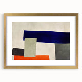 Moody Modern Wall Art – Abstract Geometric Canvas in Bold Colors
