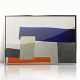 Moody Modern Wall Art – Abstract Geometric Canvas in Bold Colors