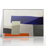 Moody Modern Wall Art – Abstract Geometric Canvas in Bold Colors