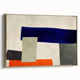 Moody Modern Wall Art – Abstract Geometric Canvas in Bold Colors