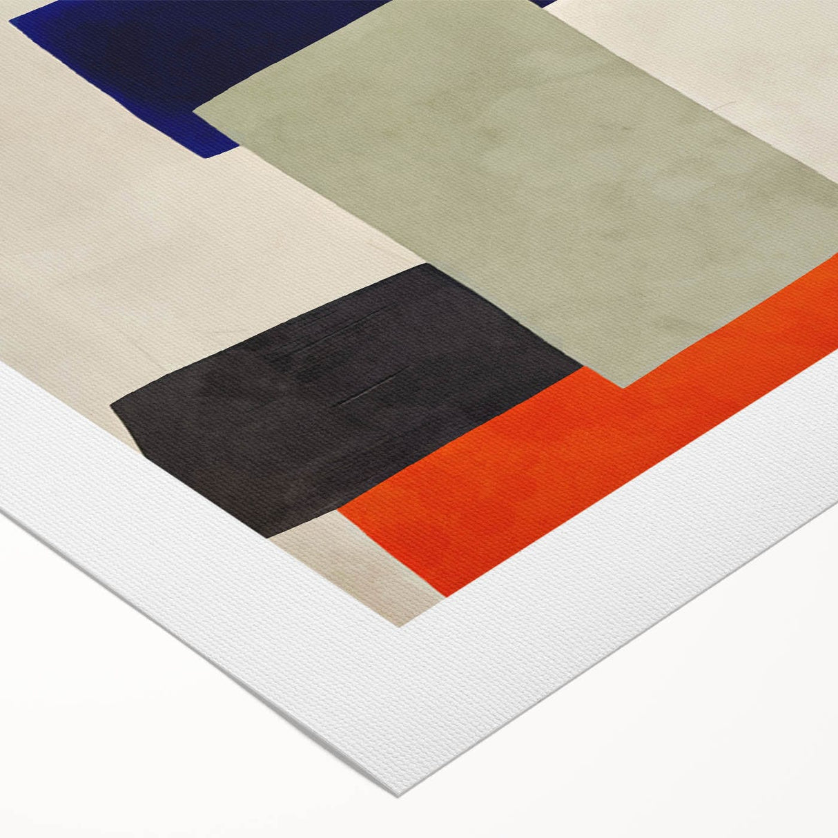 Moody Modern Wall Art – Abstract Geometric Canvas in Bold Colors