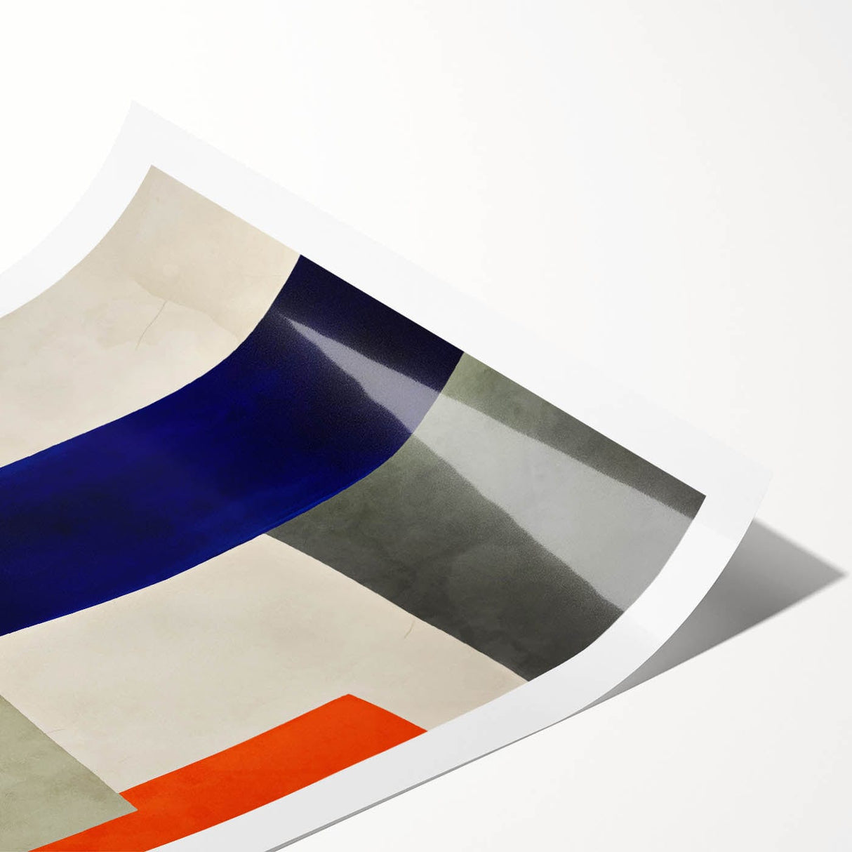 Moody Modern Wall Art – Abstract Geometric Canvas in Bold Colors