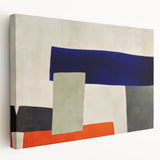 Moody Modern Wall Art – Abstract Geometric Canvas in Bold Colors
