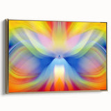 Fluid Abstract Art Collection in Rainbow Tones - Fluid Art Paintings for Walls