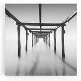 Serene Wooden Pier – Black & White Fine Art Photography Print