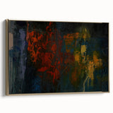 Moody Modern Wall Art – Abstract Expressionist Painting in Bold Hues