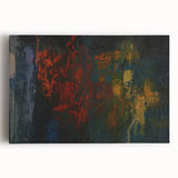 Moody Modern Wall Art – Abstract Expressionist Painting in Bold Hues