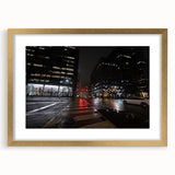 Cityscape photography prints – Nighttime urban architectural wall art