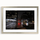 Cityscape photography prints – Nighttime urban architectural wall art