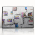 Moody Modern Wall Art – Abstract Geometric Canvas with Rich Accents