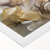 Modern Fluid Art Prints in Blush Pink and Gold - Contemporary Fluid Art Pieces