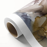 Modern Fluid Art Prints in Blush Pink and Gold - Contemporary Fluid Art Pieces