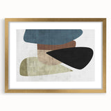 Geometric Abstract Wall Art – Earth Tone Minimalist Canvas Art