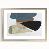 Geometric Abstract Wall Art – Earth Tone Minimalist Canvas Art