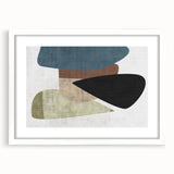 Geometric Abstract Wall Art – Earth Tone Minimalist Canvas Art