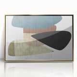 Geometric Abstract Wall Art – Earth Tone Minimalist Canvas Art