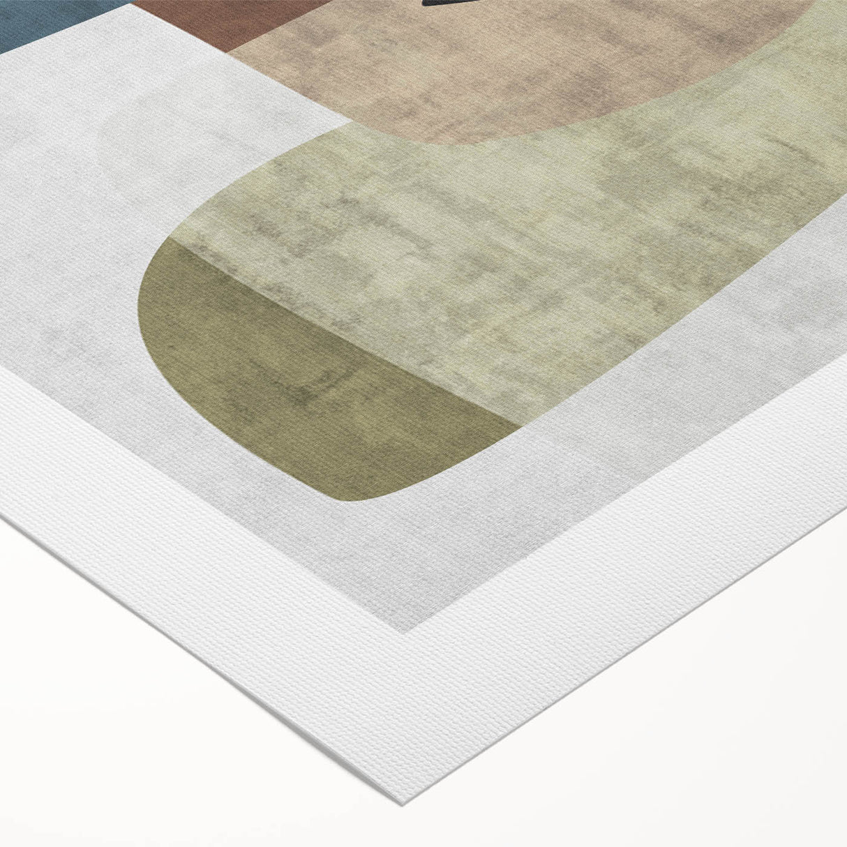 Geometric Abstract Wall Art – Earth Tone Minimalist Canvas Art
