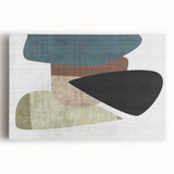 Geometric Abstract Wall Art – Earth Tone Minimalist Canvas Art