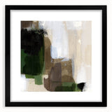 Earthen Harmony Abstracts - Earthy Green & Brown Abstract Wall Art