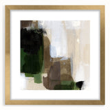 Earthen Harmony Abstracts - Earthy Green & Brown Abstract Wall Art