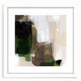 Earthen Harmony Abstracts - Earthy Green & Brown Abstract Wall Art