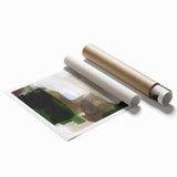 Earthen Harmony Abstracts - Earthy Green & Brown Abstract Wall Art