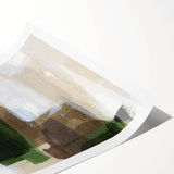 Earthen Harmony Abstracts - Earthy Green & Brown Abstract Wall Art