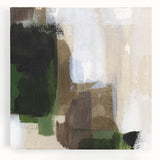 Earthen Harmony Abstracts - Earthy Green & Brown Abstract Wall Art