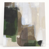 Earthen Harmony Abstracts - Earthy Green & Brown Abstract Wall Art