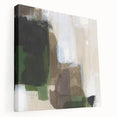 Earthen Harmony Abstracts - Earthy Green & Brown Abstract Wall Art