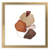 Geometric Minimalist Abstract Wall Art – Warm Earth Tone Print