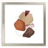 Geometric Minimalist Abstract Wall Art – Warm Earth Tone Print
