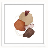 Geometric Minimalist Abstract Wall Art – Warm Earth Tone Print