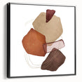 Geometric Minimalist Abstract Wall Art – Warm Earth Tone Print
