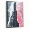 Black and White Minimalist Landscapes – Surreal Pink Ocean Print