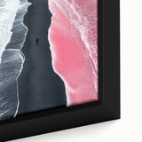 Black and White Minimalist Landscapes – Surreal Pink Ocean Print