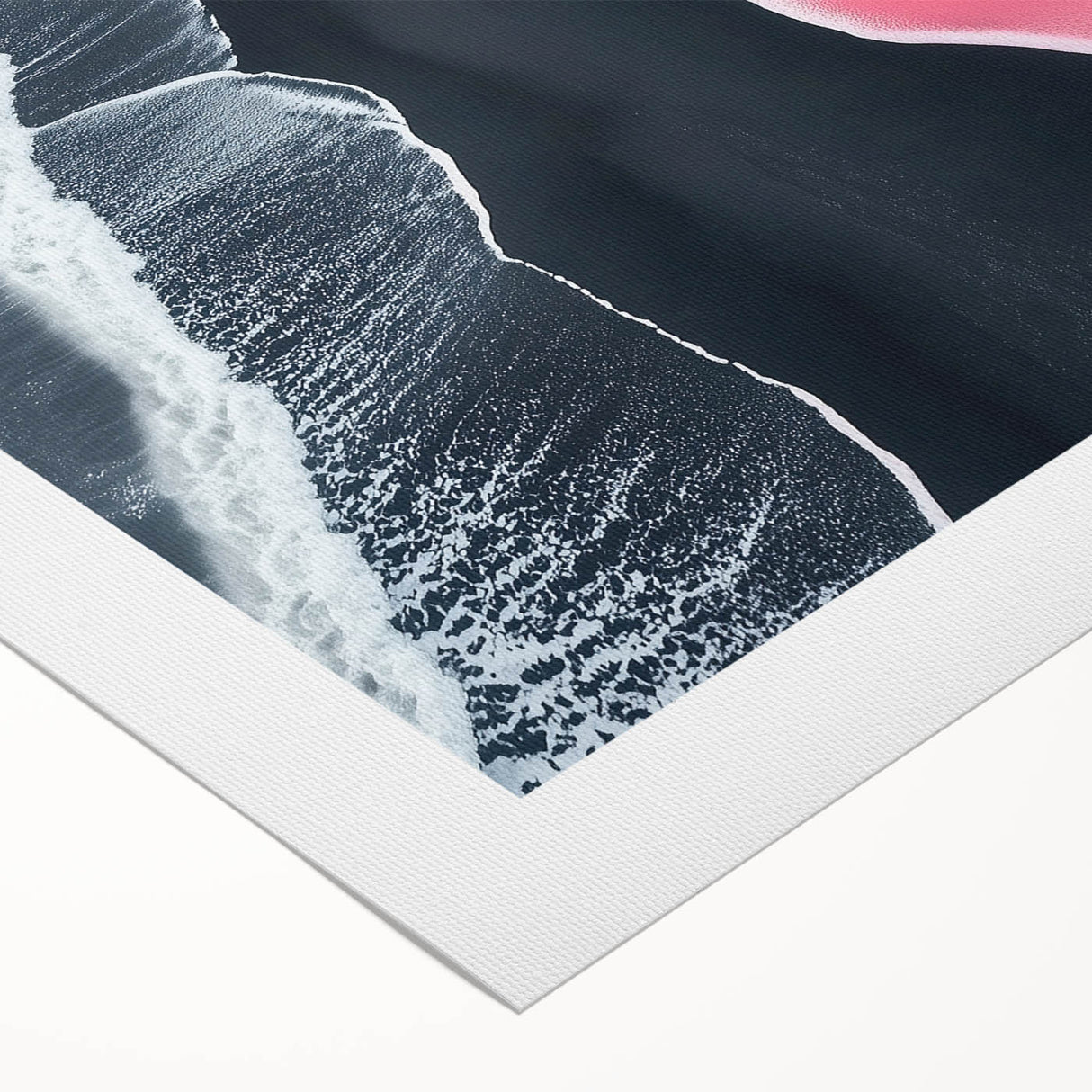 Black and White Minimalist Landscapes – Surreal Pink Ocean Print