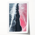 Black and White Minimalist Landscapes – Surreal Pink Ocean Print