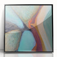 Large Abstract Wall Art – Aqua & Earthy Tones Modern Painting
