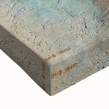 Large Abstract Wall Art – Aqua & Earthy Tones Modern Painting