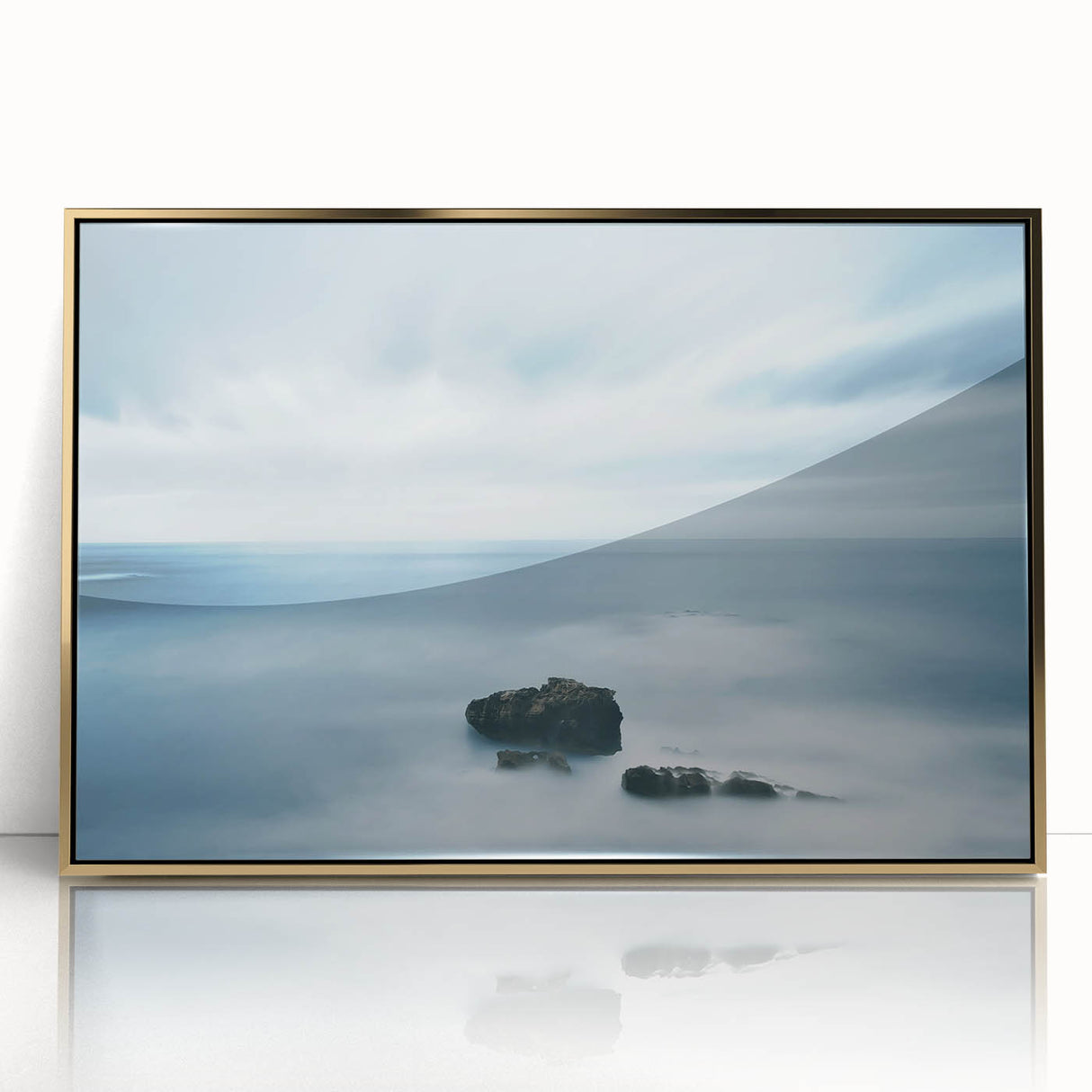 Tranquil Nature Canvas Prints – Misty Ocean Serenity