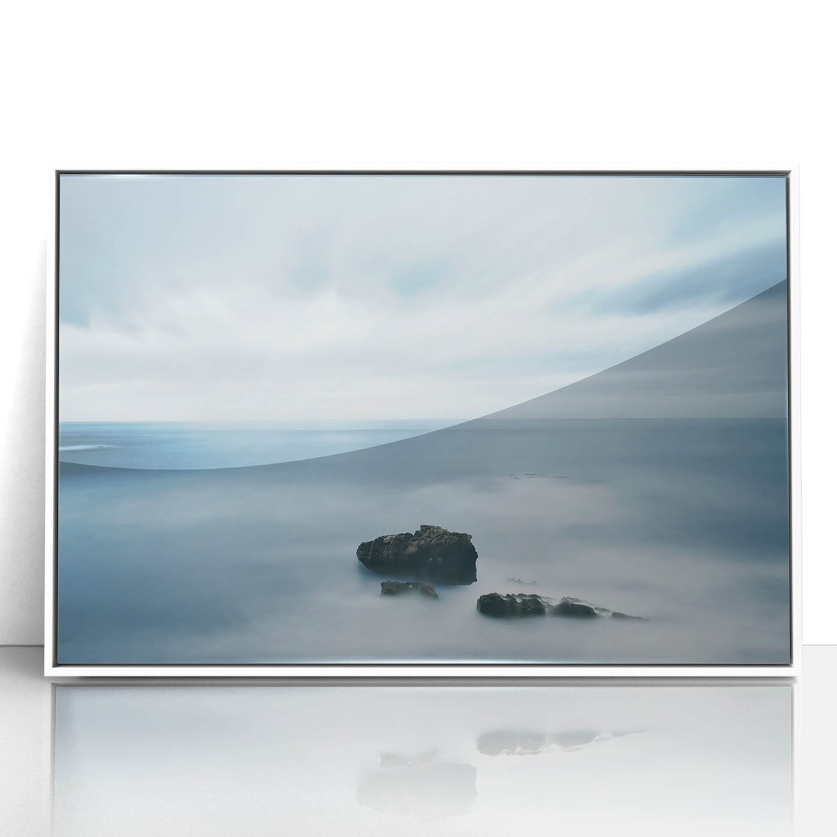 Tranquil Nature Canvas Prints – Misty Ocean Serenity