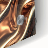 Fluid Art Paintings for Walls in Bronze Waves - Fluid Abstract Art Collection