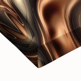 Fluid Art Paintings for Walls in Bronze Waves - Fluid Abstract Art Collection